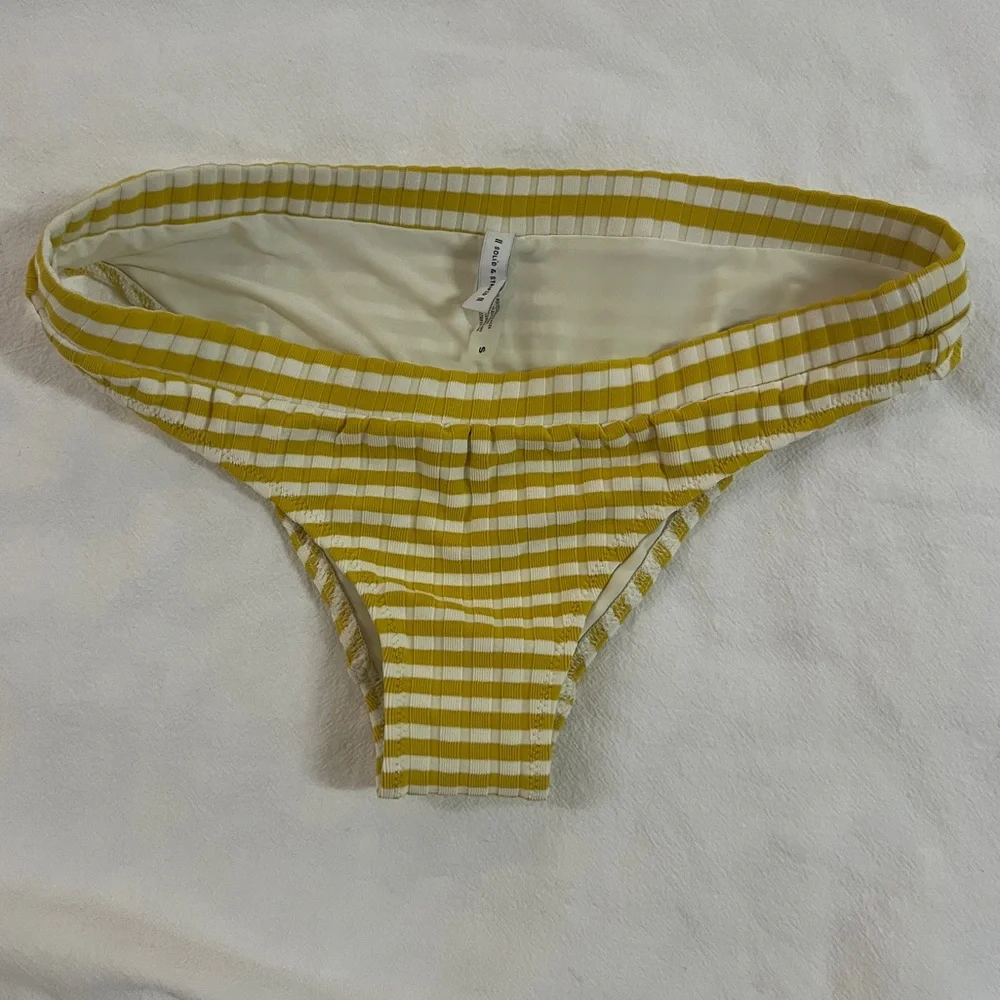 Solid & Striped Ribbed Bikini Bottom - Picture 1 of 4